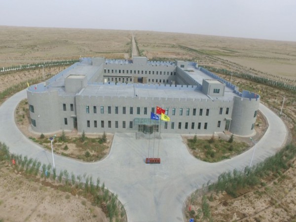 中國(guó)綠色碳匯基金會(huì)調(diào)研甘建投工程與生物治沙試驗(yàn)基地