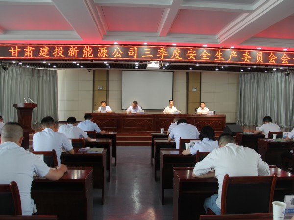 新能源公司組織召開第三季度  安全生產(chǎn)委員會(huì)