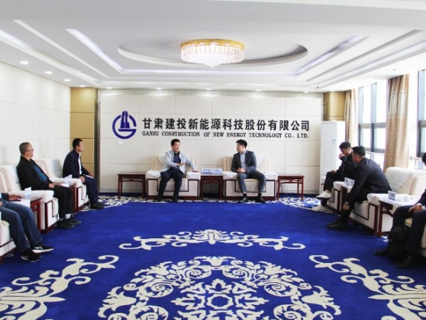 大連融科儲(chǔ)能技術(shù)發(fā)展有限公司、 山西雙凱新能源公司領(lǐng)導(dǎo)一行赴 甘肅建投新能源公司進(jìn)行業(yè)務(wù)洽談